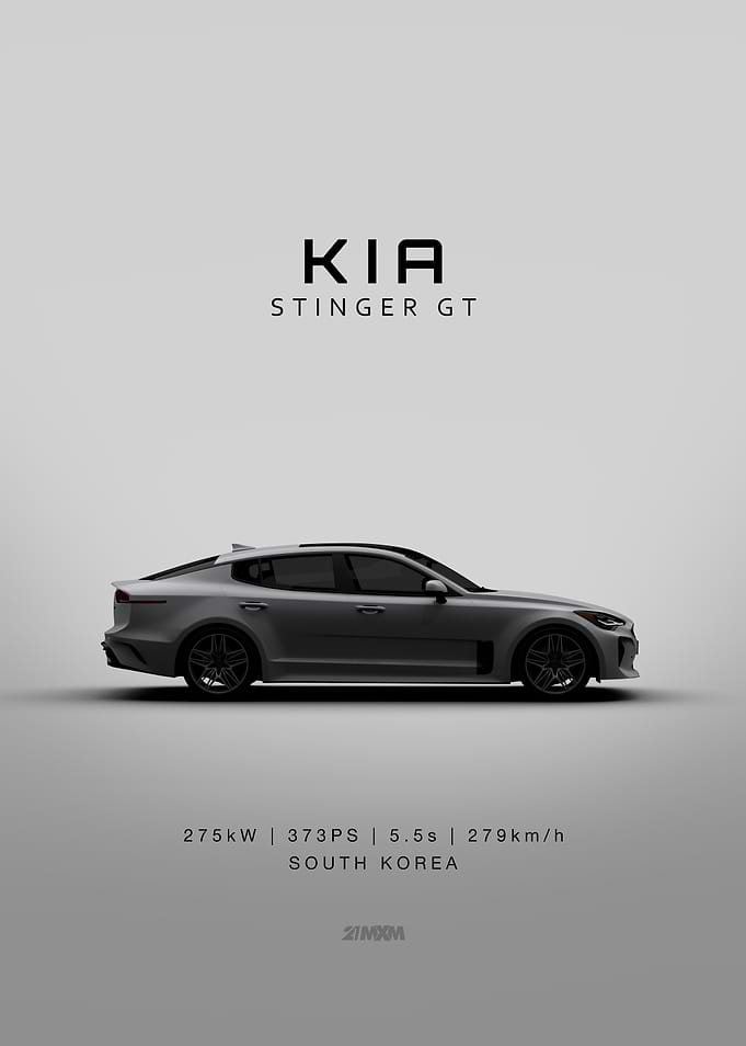 Kia Stinger GT Car Illustration
