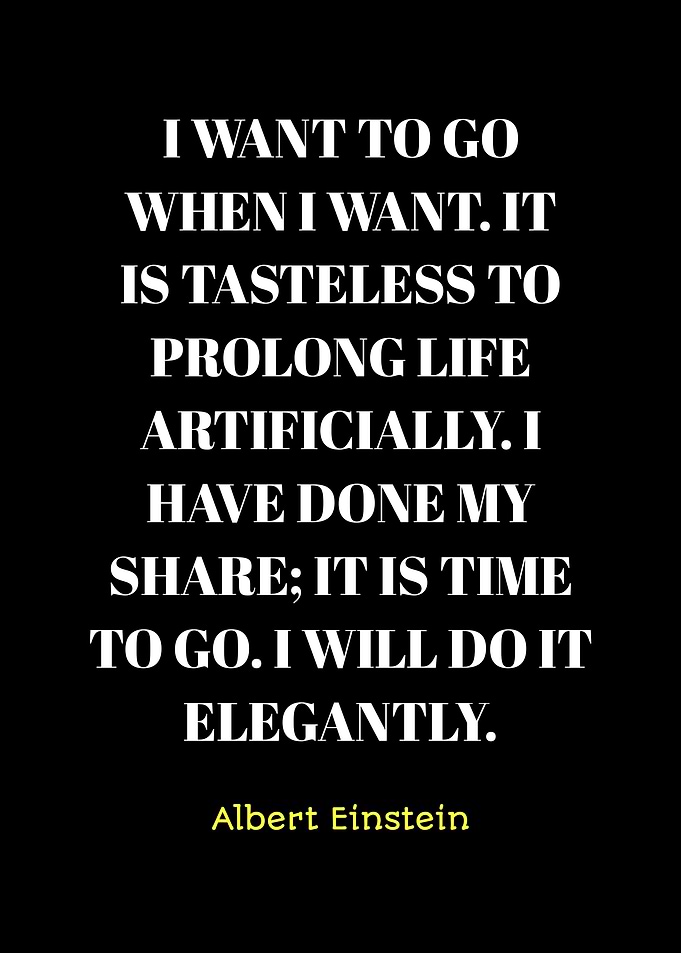 Albert Einstein Quote on Black