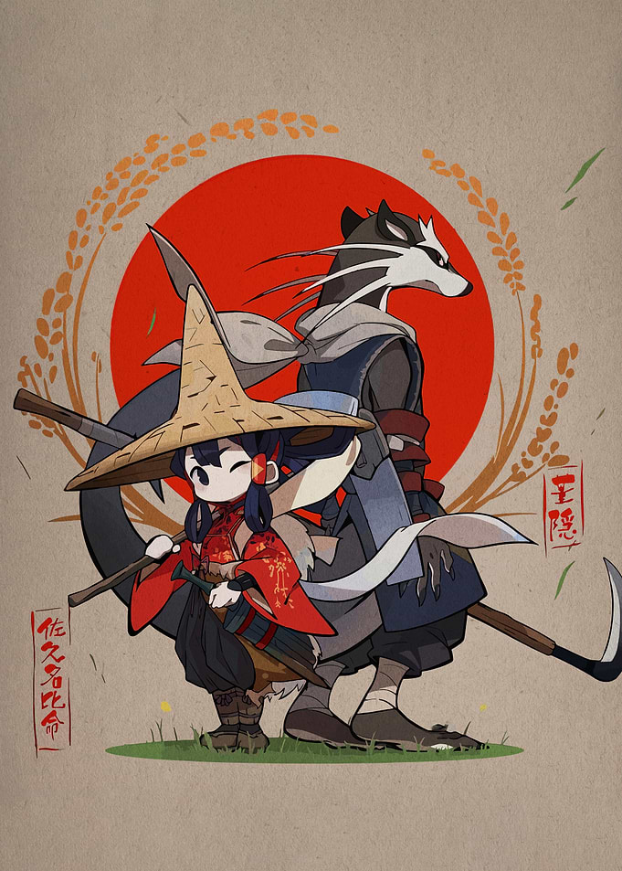 Cute Anime Characters with Japanese Aesthetic