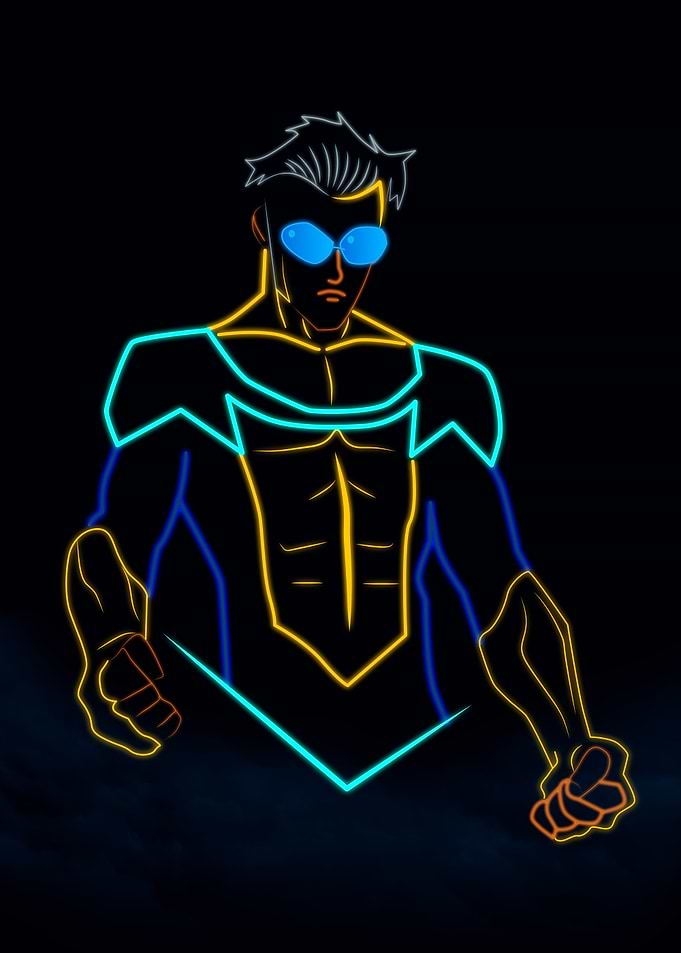 Invincible Neon art