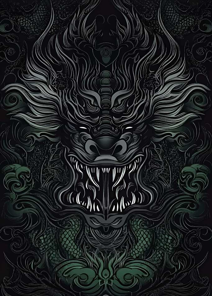 Detailed Dragon Illustration