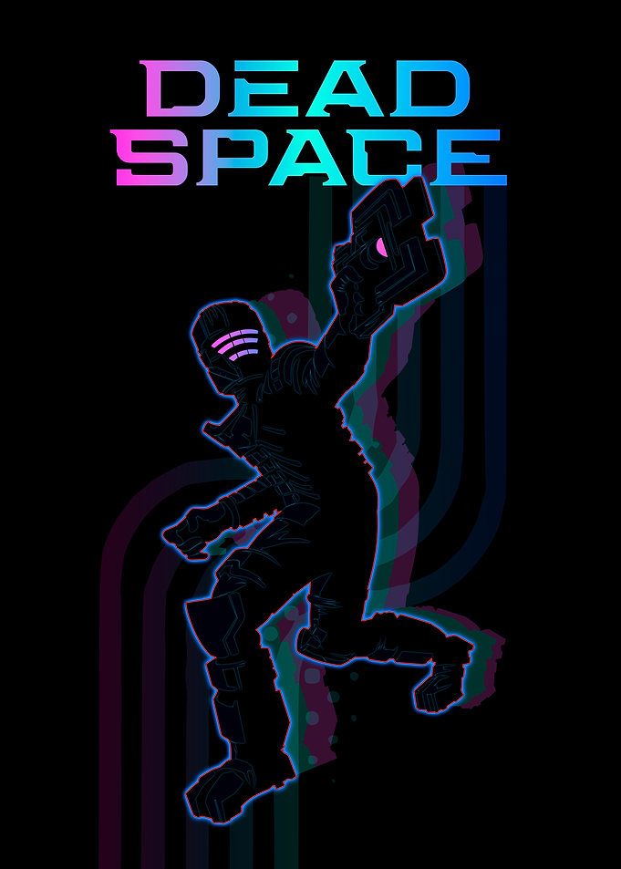 Dead Space Neon Silhouette