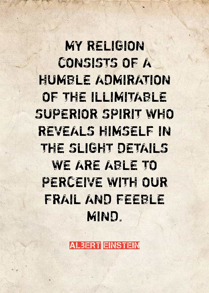 Albert Einstein Quote on Religion