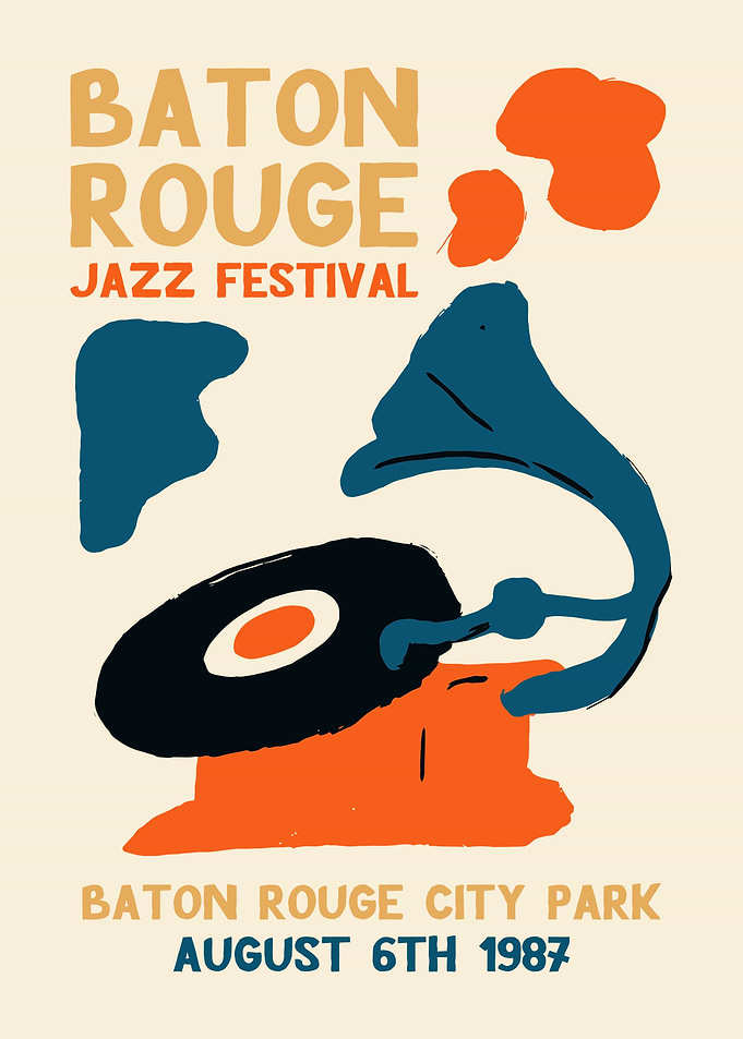 Baton Rouge Jazz Festival Poster