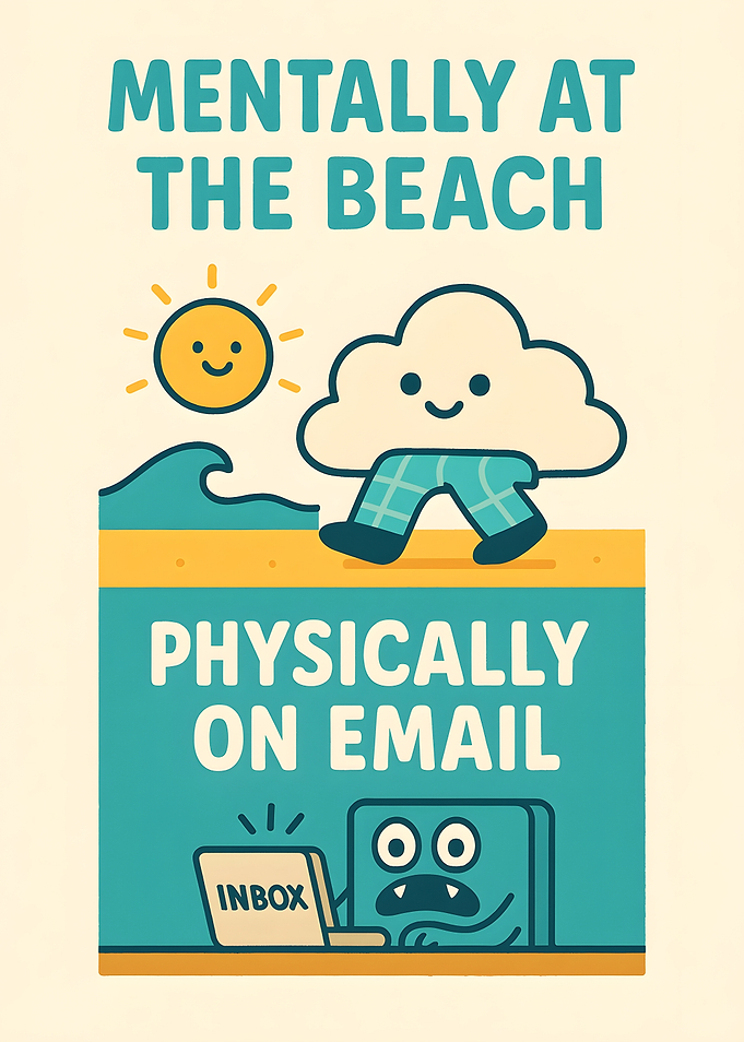 Mentally at the Beach, Physically on Email