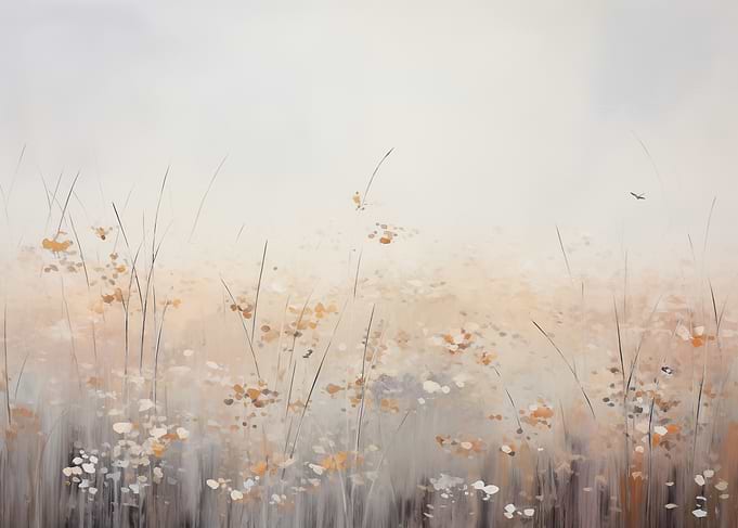 Abstract Floral Field Art
