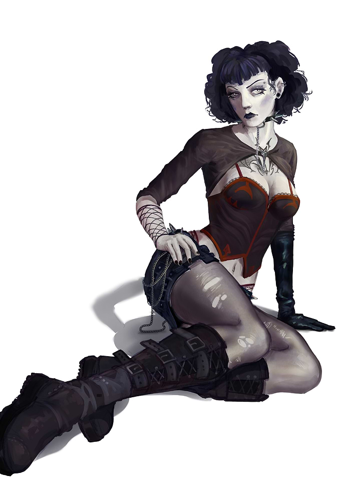 Gothic Woman Illustration