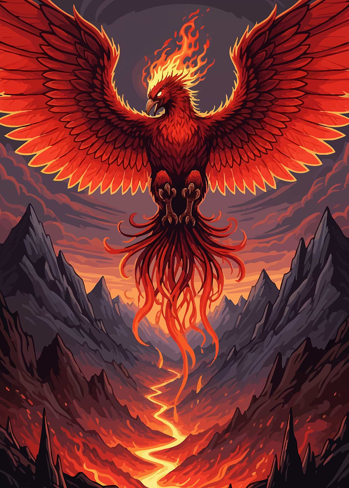 Fiery Phoenix Rising