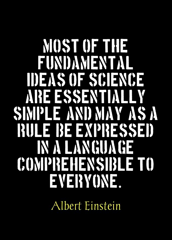 Einstein Quote: Science and Simplicity