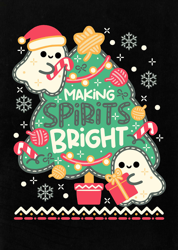 Making Spirits Bright Christmas Ghost
