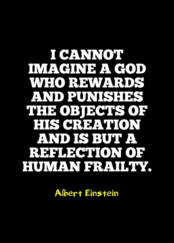 Einstein Quote on God and Frailty