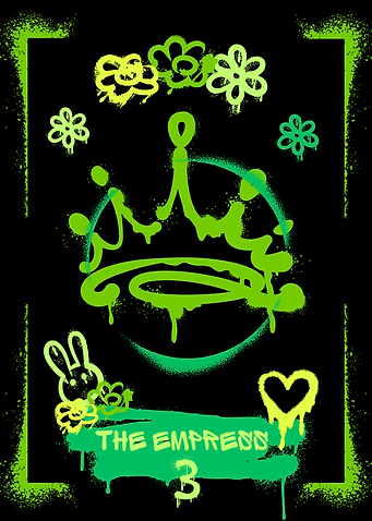 The Empress Tarot Card Graffiti Art