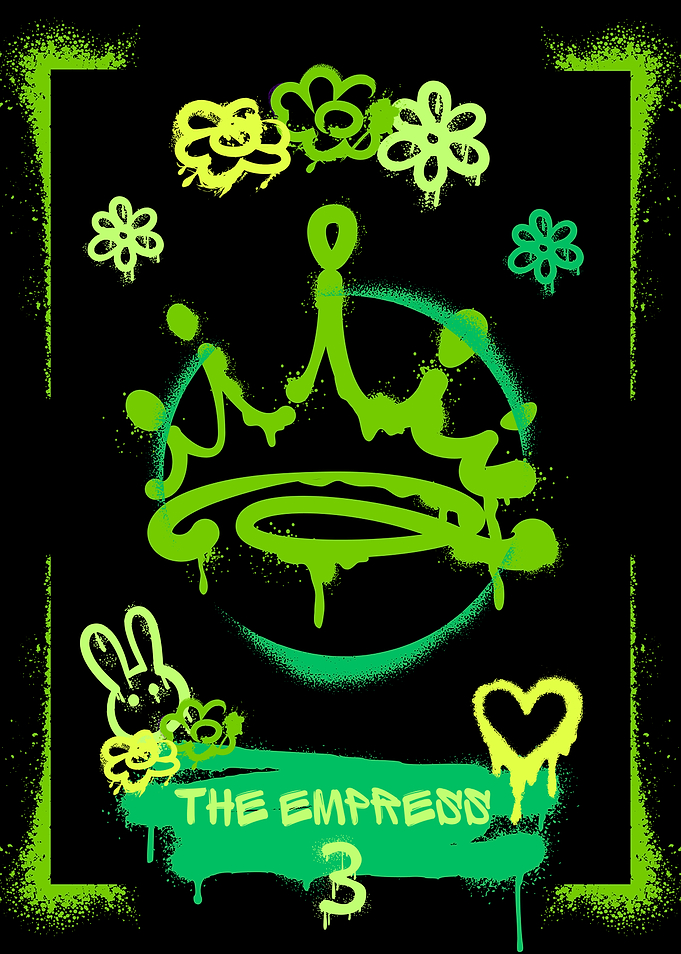 The Empress Tarot Card Graffiti Art