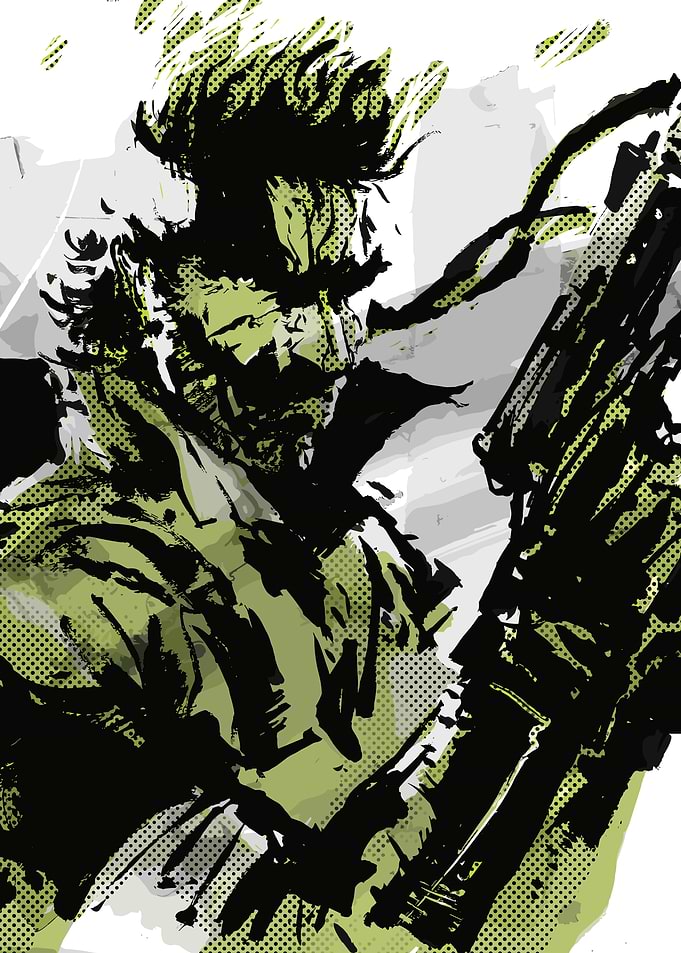 Solid Snake Digital Art