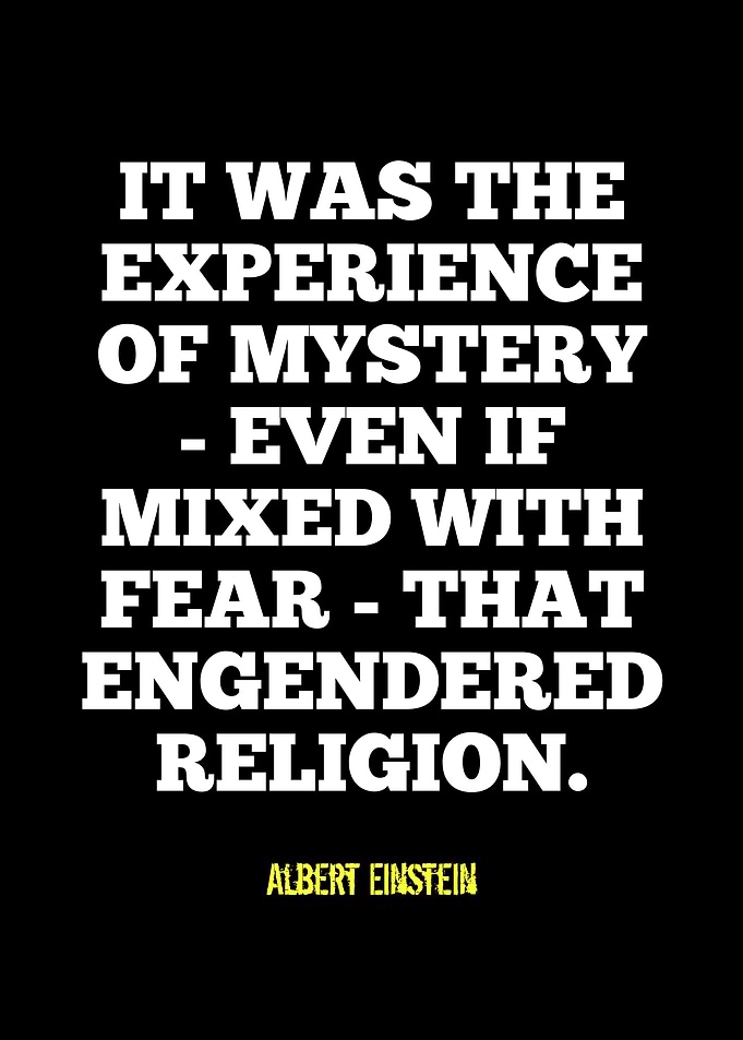 Einstein Quote: Mystery and Religion