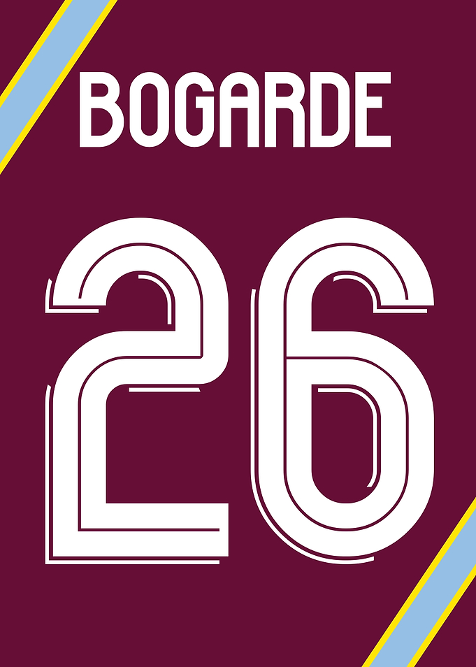 Lamare Bogarde 26 | Aston Villa | Poster