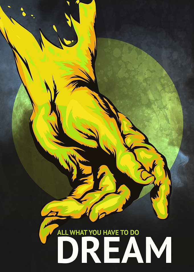 Dream Hand Graphic Art