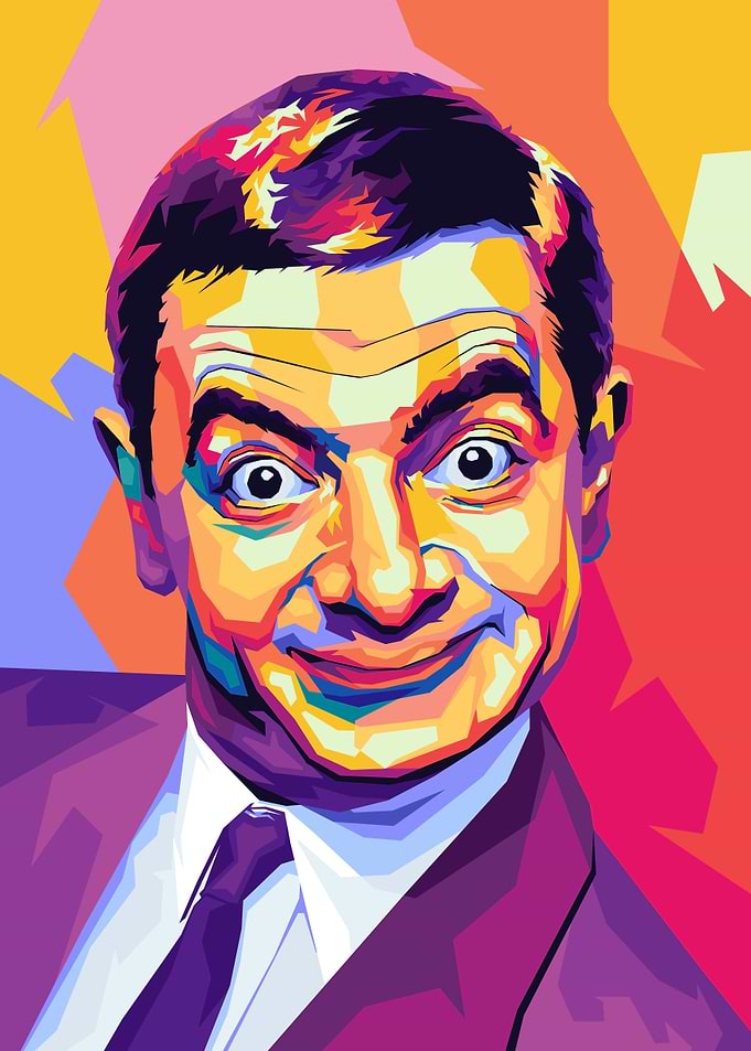 Mr. Bean Pop Art Portrait