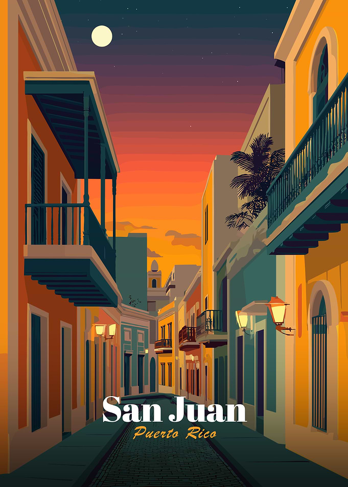 San Juan, Puerto Rico street scene