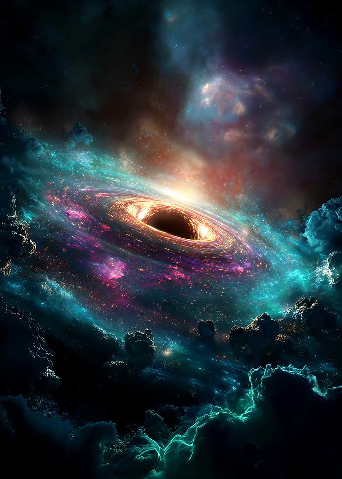 Cosmic Black Hole with Nebula