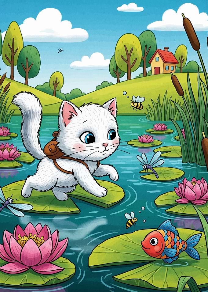 Cat Lily Pads