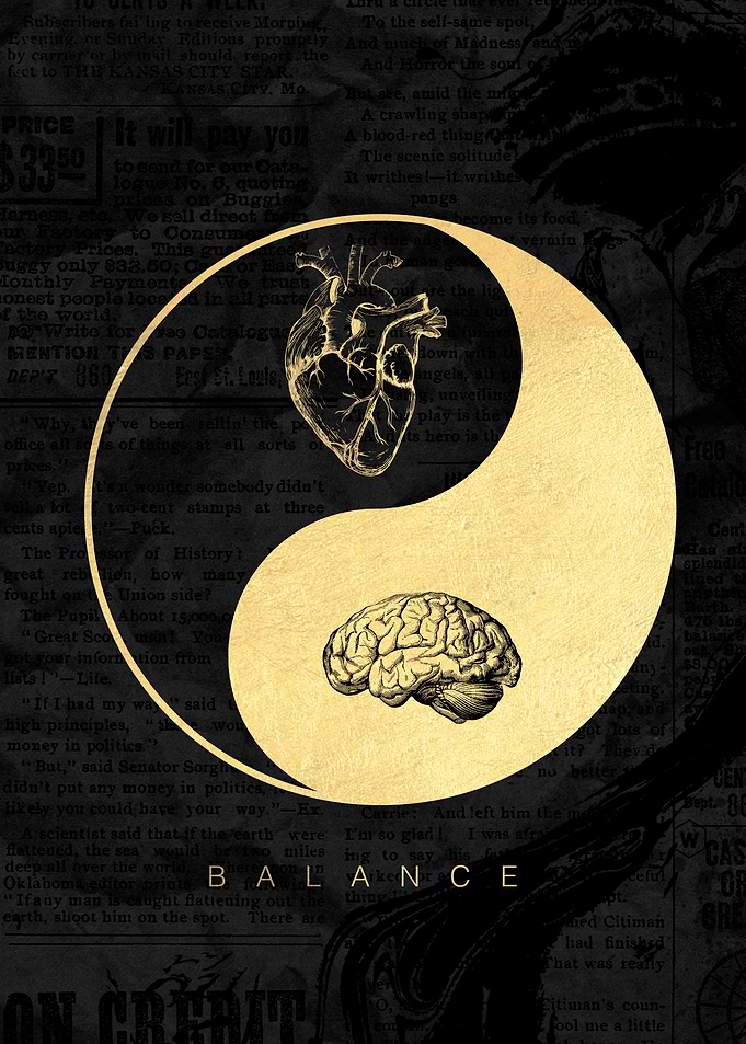 Yin Yang Balance with Brain and Heart