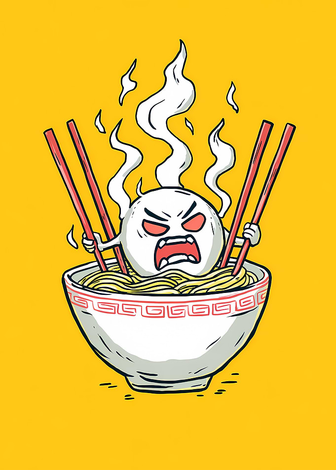 Spicy Ramen Poster