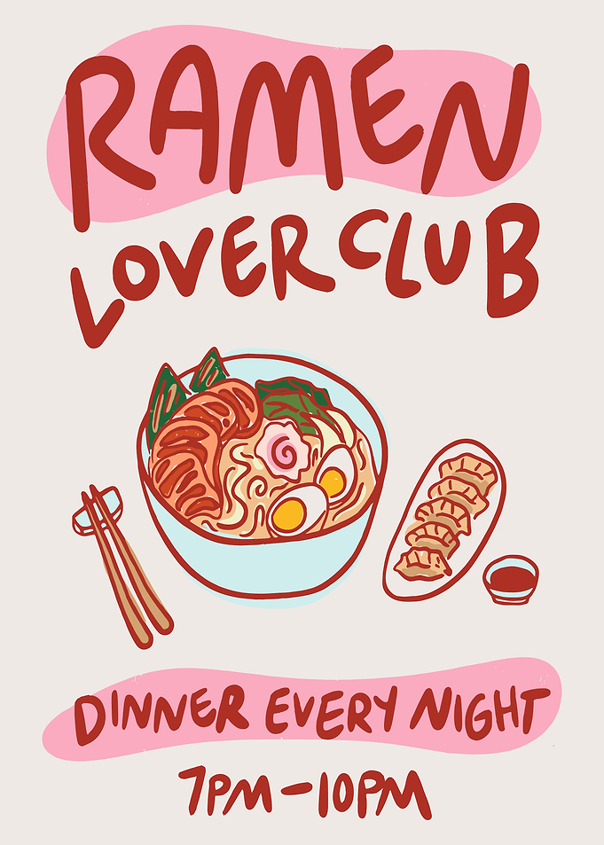 Ramen Lover Club Dinner Poster
