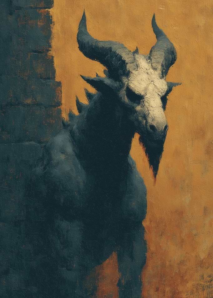 Dark Beast with Skull Head