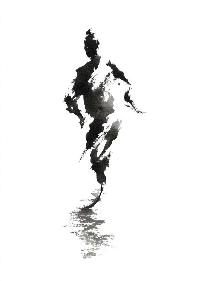 Ink Wash Figure