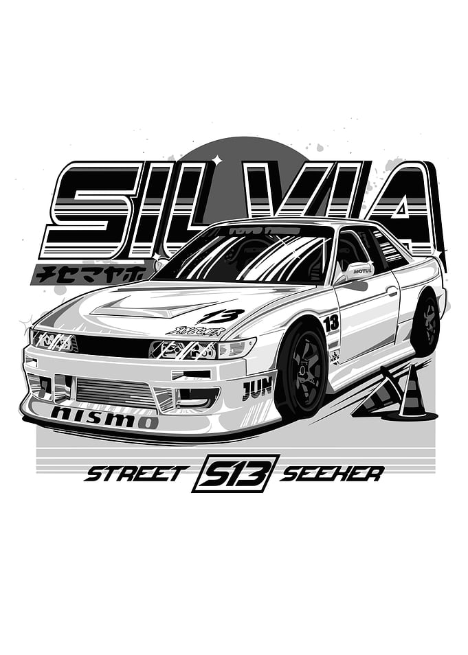 Nissan Silvia S13 Illustration