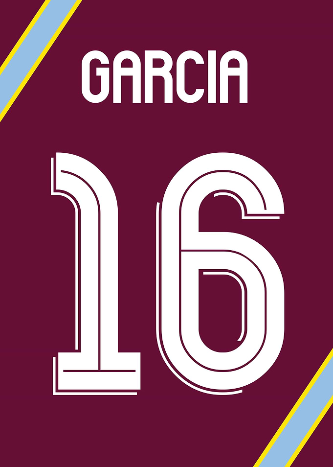 Andres Garcia 16 | Aston Villa | Poster