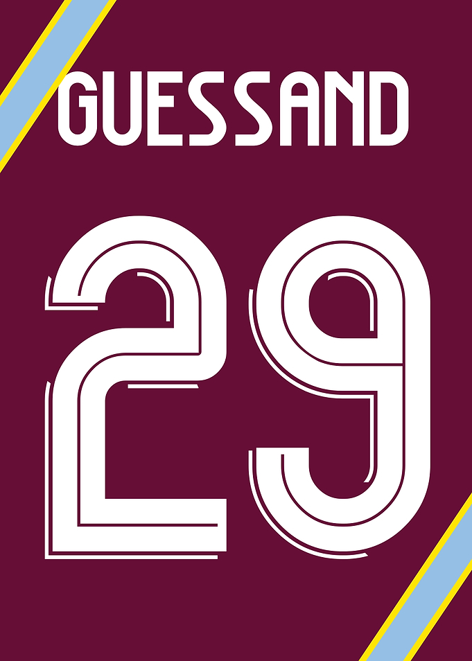 Evann Guessand 29 | Aston Villa | Poster