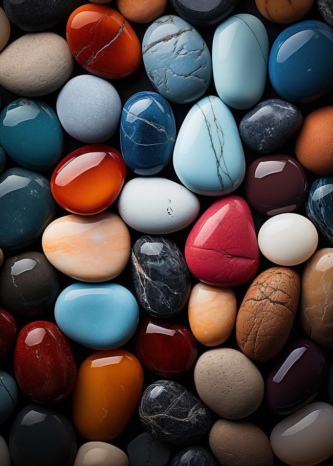 Colorful Polished Stones