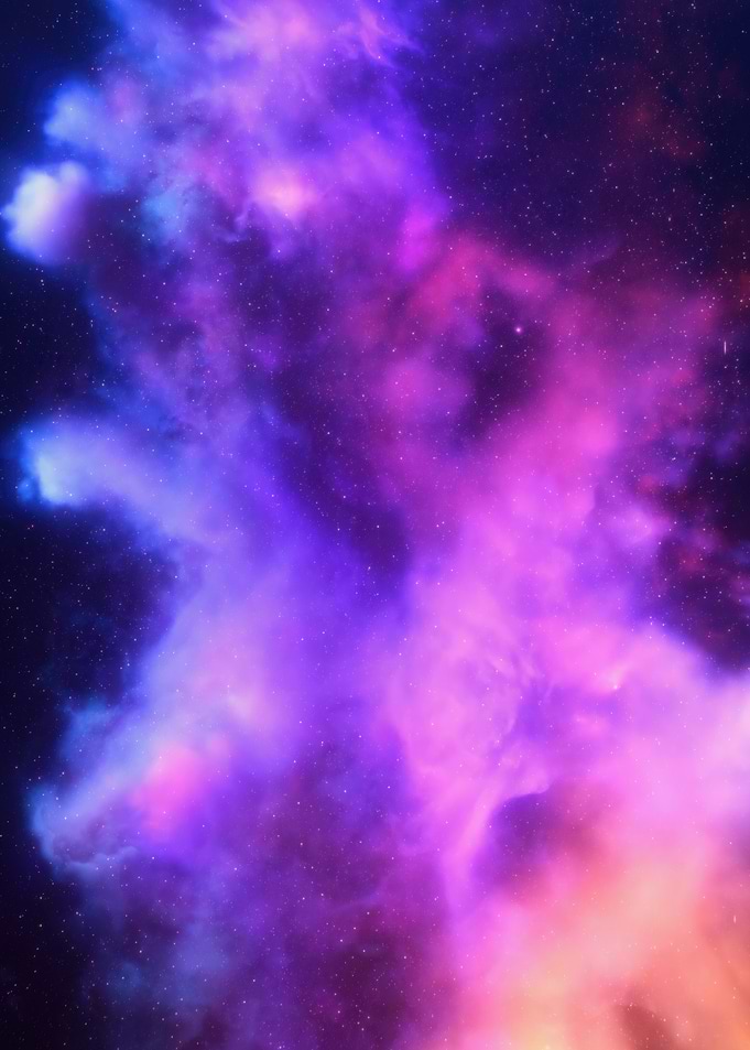Colorful Nebula Space Art