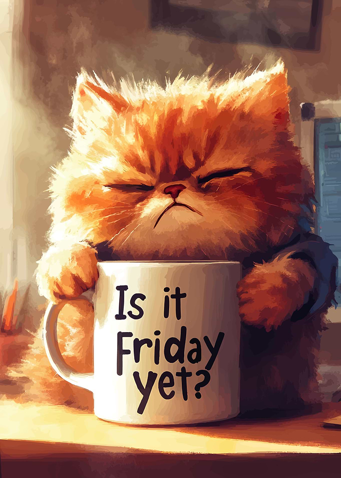 Grumpy Cat Friday Coffee Mug