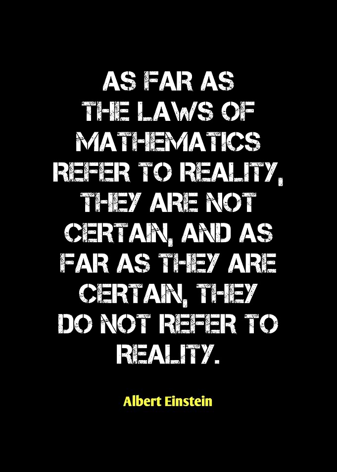 Einstein Quote: Mathematics and Reality