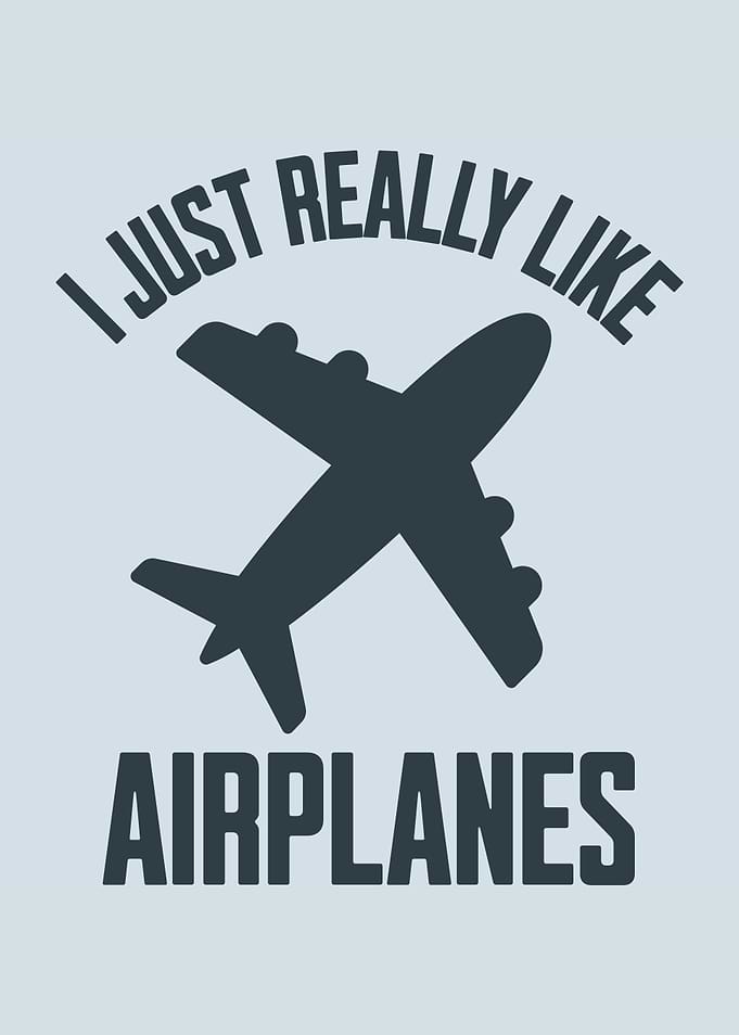 I Just Really Like Airplanes Aviation Enthusiast Airplane Lover