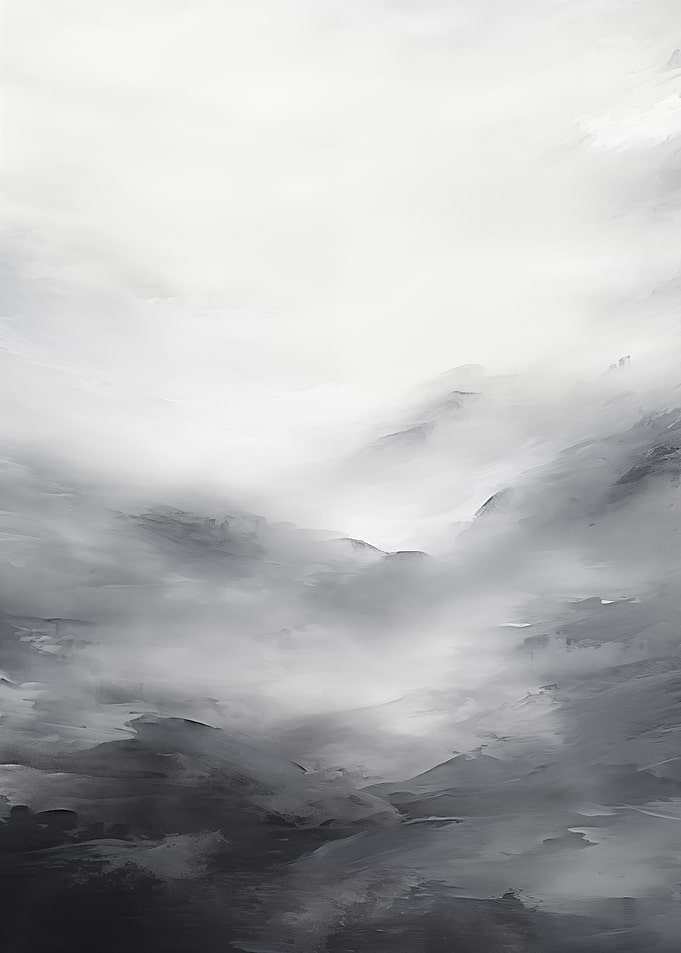 Mountainscape in Fog