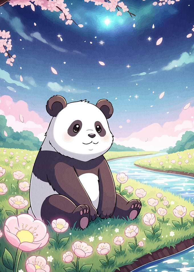 Panda Flower Field