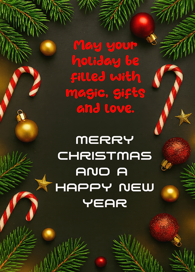 Festive Christmas and New Year Greeting