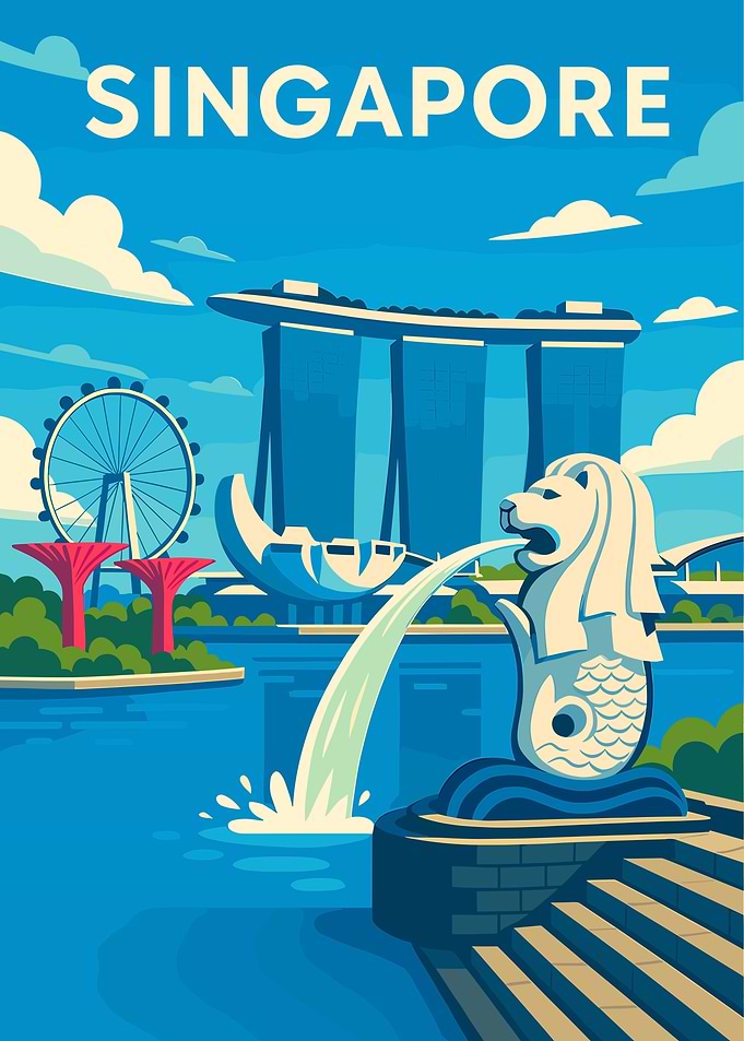 Singapore Travel Poster