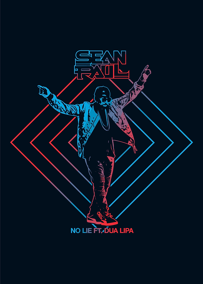 Sean Paul No Lie Neon Artwork