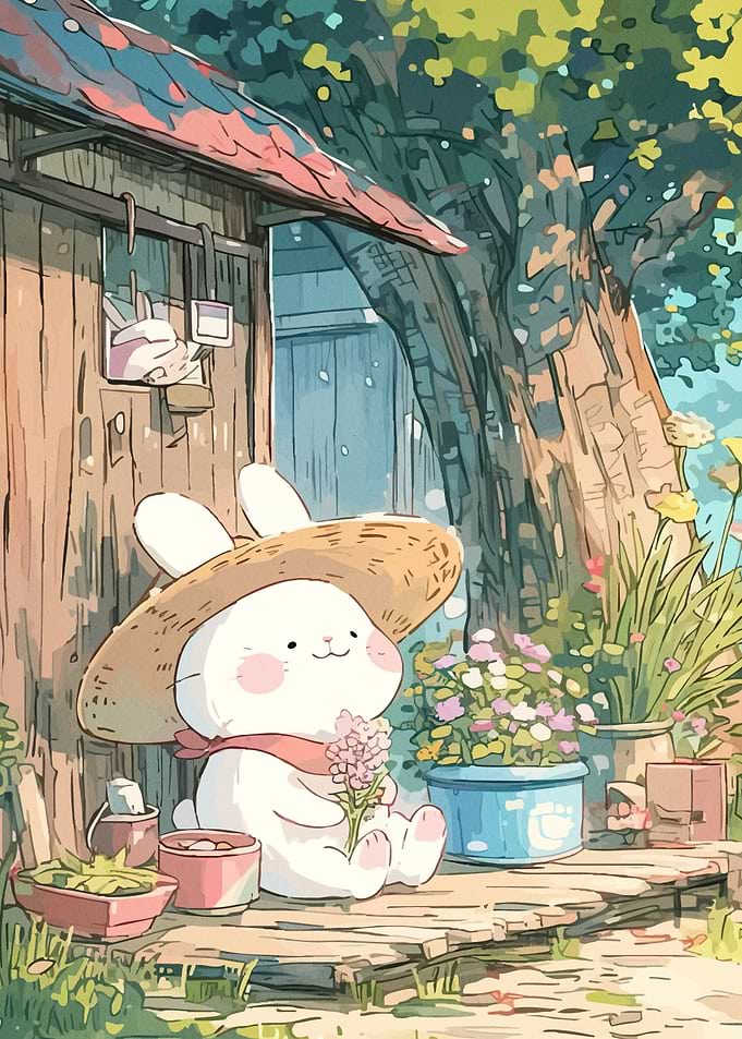 Cute Bunny Flowers