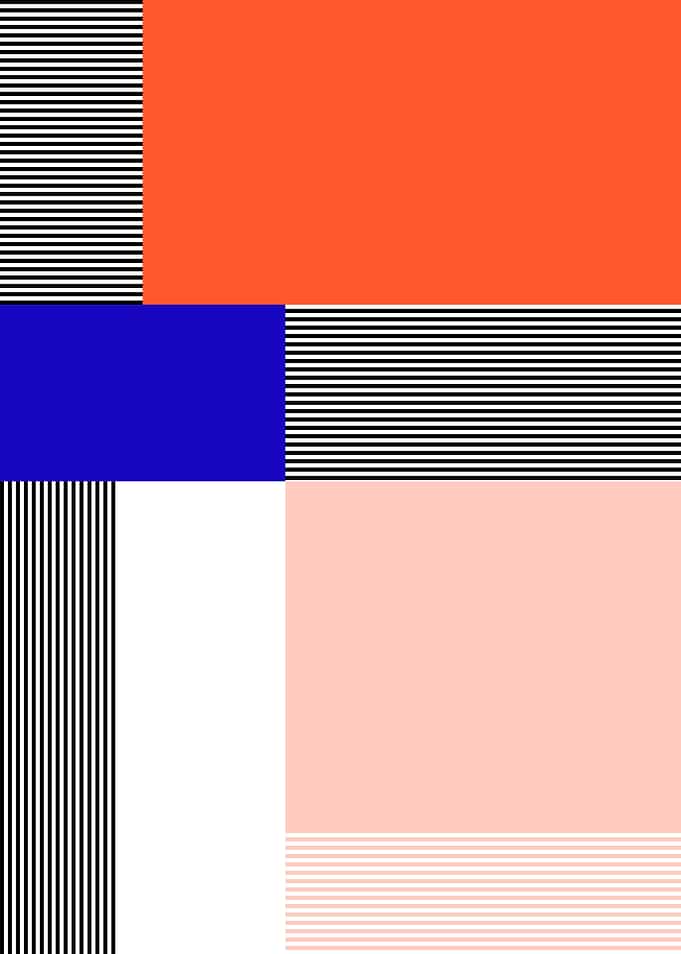 Geometric Abstraction with Stripes and Colors