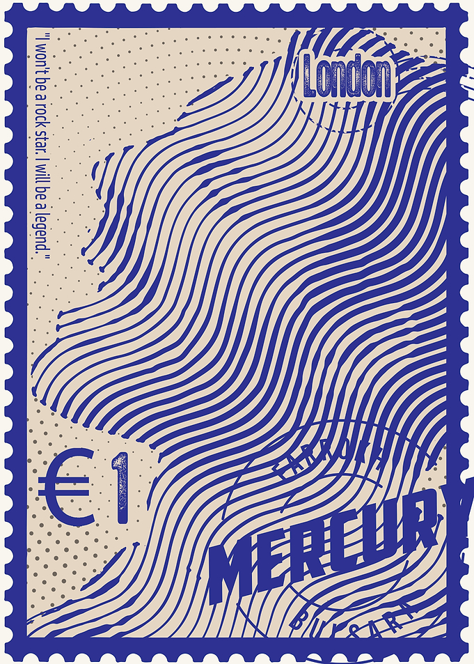 Mercury Stamp Art