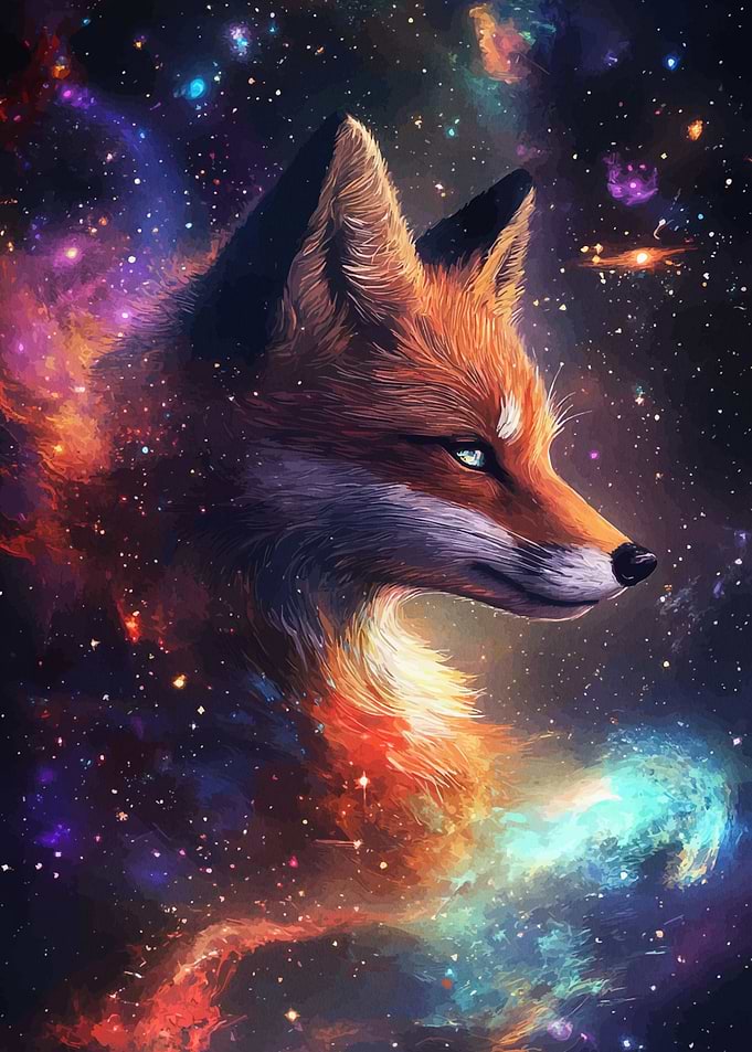 Cosmic Fox Portrait