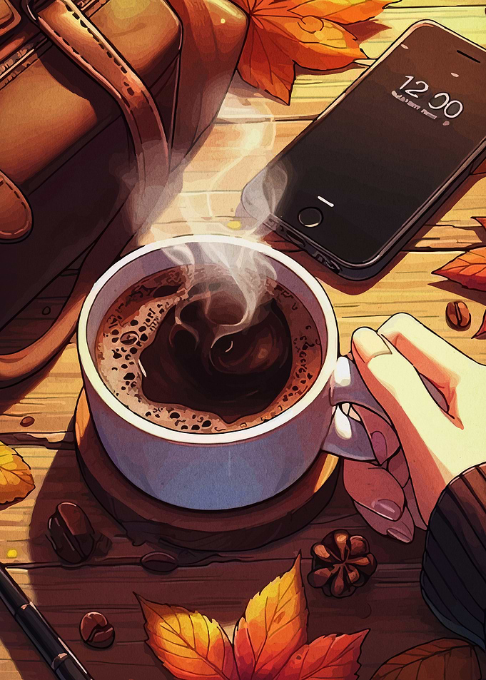 Autumn Coffee Break Still Life