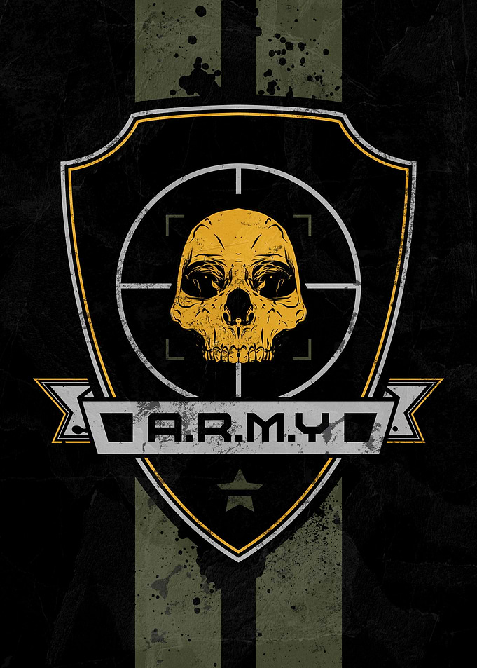 Army Skull Emblem