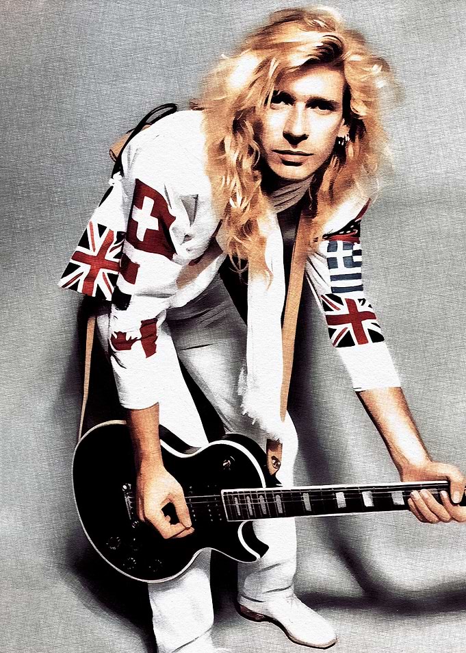 Guitarist with Flag-Themed Outfit